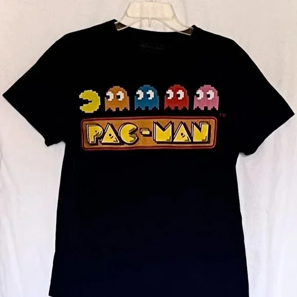Vintage Pac-Man 100% Cotton T-Shirt Size M - Picture 4 of 7